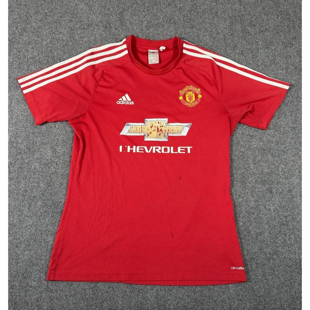 Adidas Manchester United 2016/2017 Home Football Shirt Mens Medium Red Jersey